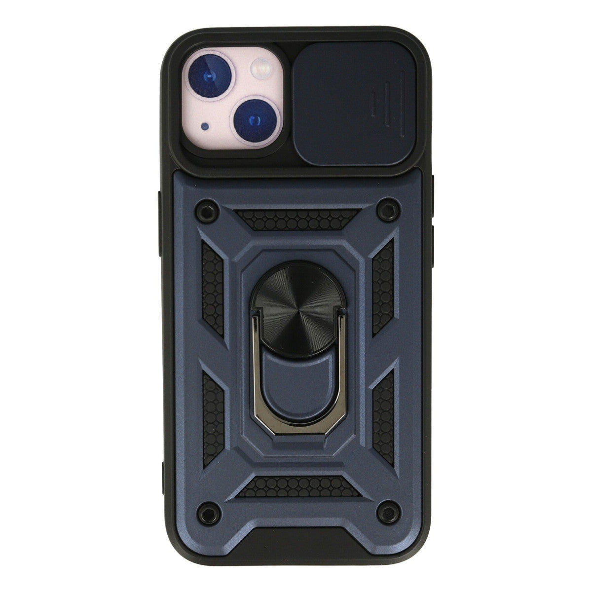 Newface iPhone 15 Kılıf Pars Lens Yüzüklü Silikon