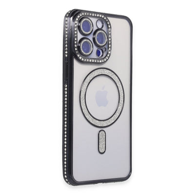 Newface iPhone 15 Pro Kılıf Joke Simli Magneticsafe Kılıf