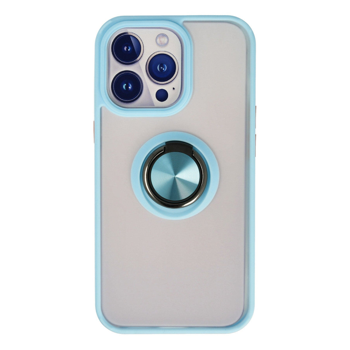 Newface iPhone 15 Pro Kılıf Montreal Yüzüklü Silikon Kapak