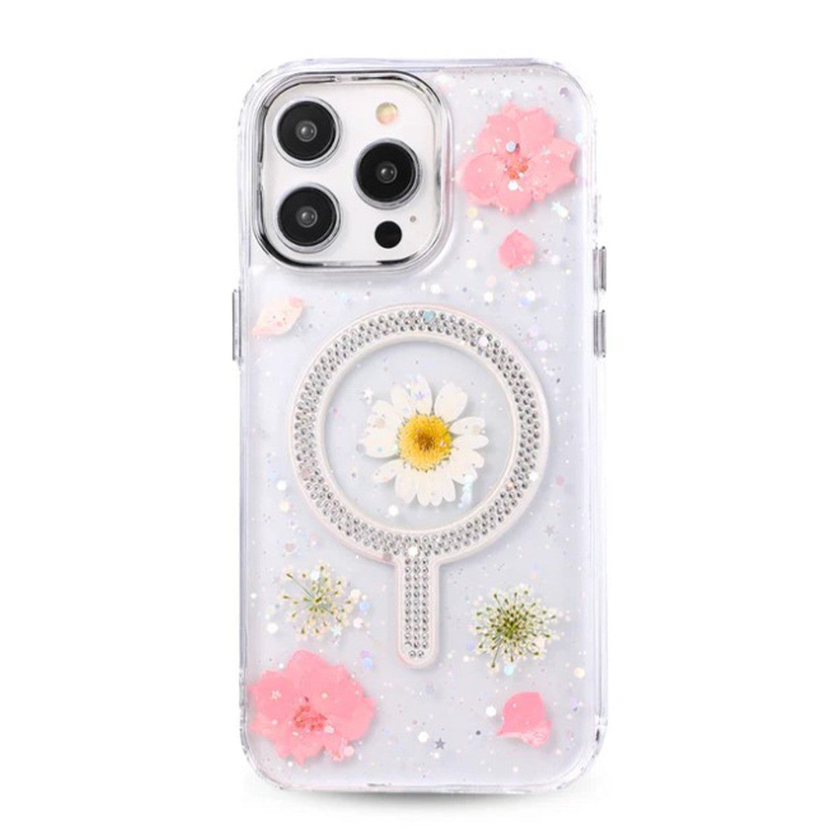 Newface iPhone 15 Pro Max Flower Magsafe Kapak