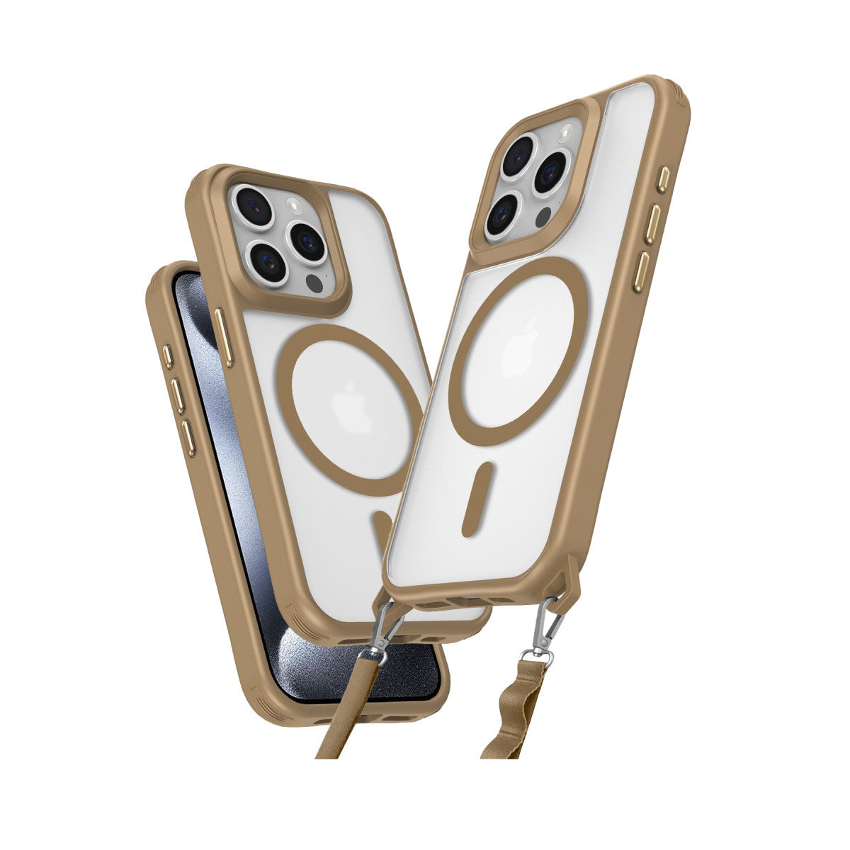 Newface iPhone 15 Pro Max Kılıf Enka Magsafe Silikon Kılıf