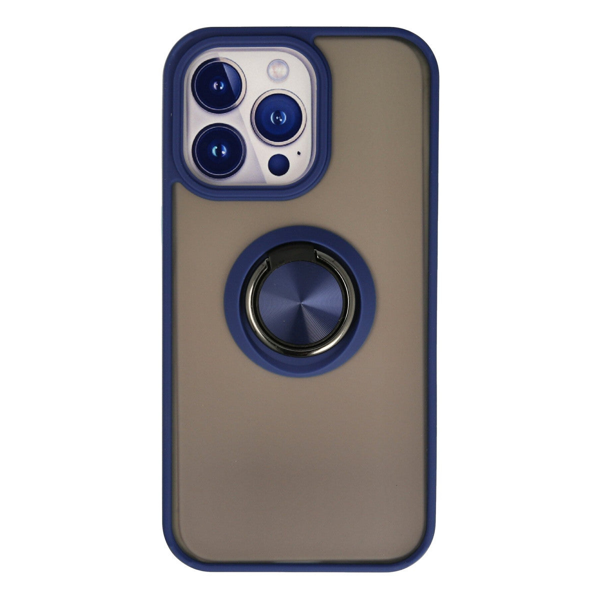Newface iPhone 15 Pro Max Kılıf Montreal Yüzüklü Silikon Kapak