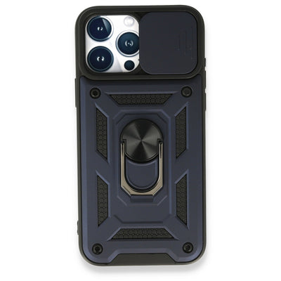Newface iPhone 15 Pro Max Kılıf Pars Lens Yüzüklü Silikon