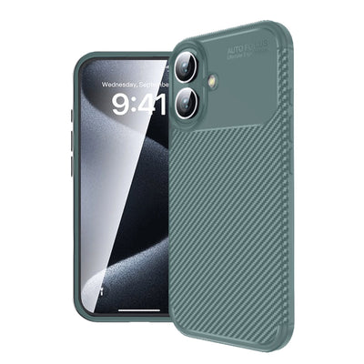 Newface iPhone 16 Kılıf Auto Focus Karbon Kapak