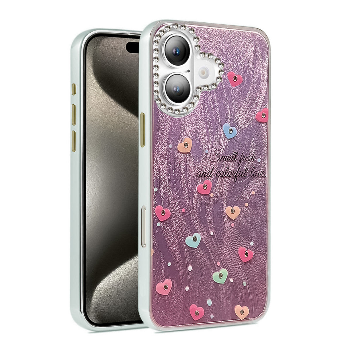 Newface iPhone 16 Kılıf Blade Aynalı Desenli Kapak