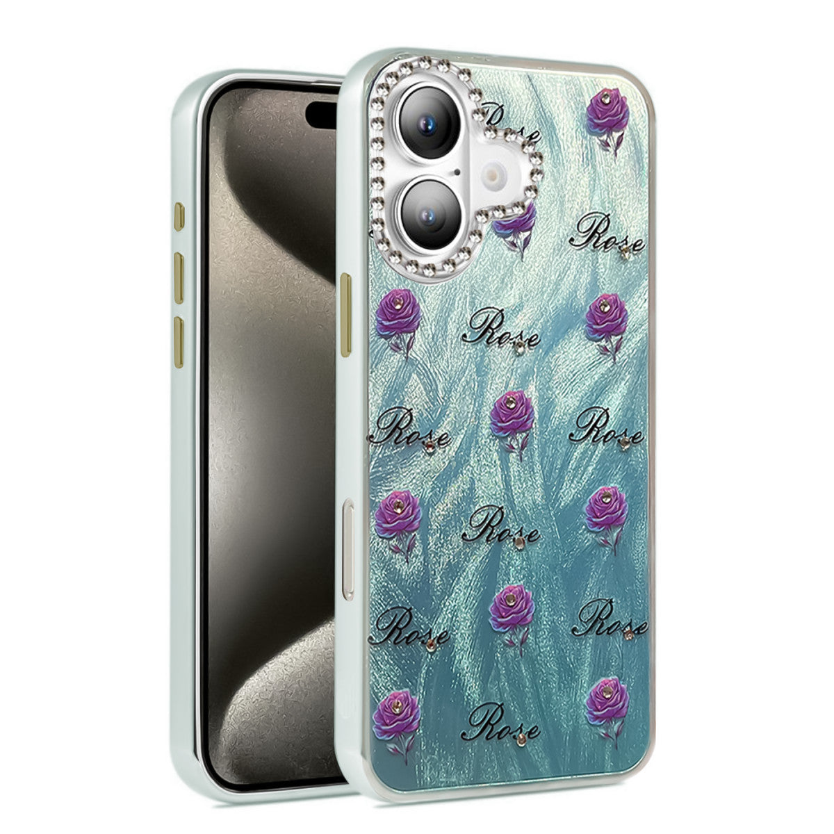 Newface iPhone 16 Kılıf Blade Aynalı Desenli Kapak