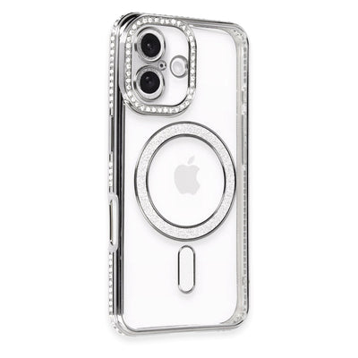Newface iPhone 16 Kılıf Joke Simli Magneticsafe Kılıf