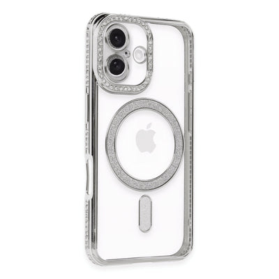 Newface iPhone 16 Kılıf Joke Simli Magneticsafe Kılıf