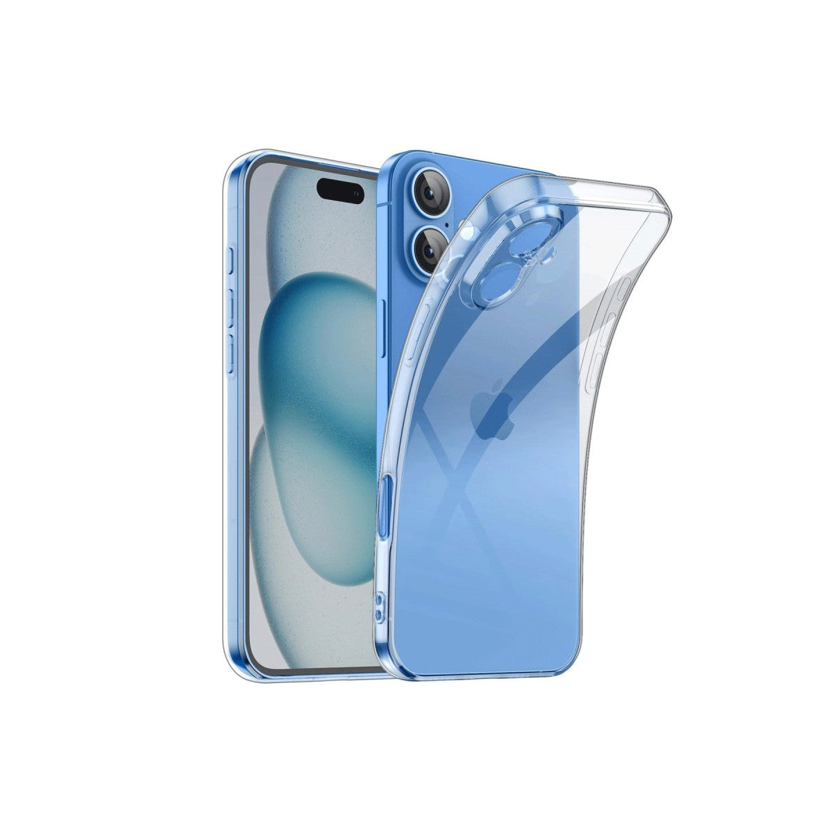 Newface iPhone 16 Kılıf Lüx Şeffaf Silikon