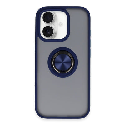 Newface iPhone 16 Kılıf Montreal Yüzüklü Silikon Kapak