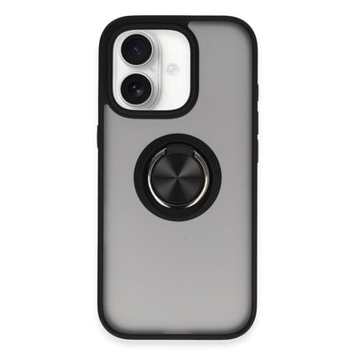 Newface iPhone 16 Kılıf Montreal Yüzüklü Silikon Kapak