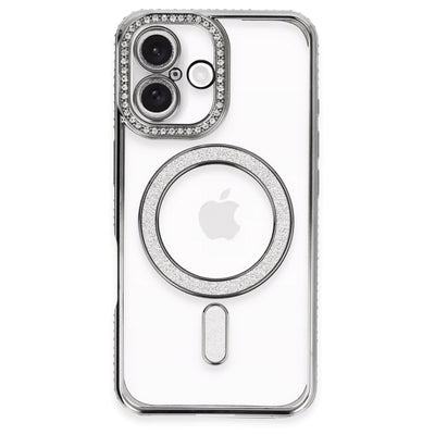 Newface iPhone 16 Plus Kılıf Joke Simli Magneticsafe Kılıf