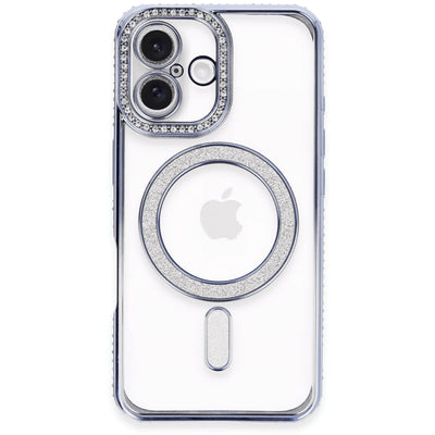 Newface iPhone 16 Plus Kılıf Joke Simli Magneticsafe Kılıf