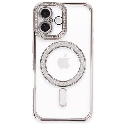 Newface iPhone 16 Plus Kılıf Joke Simli Magneticsafe Kılıf