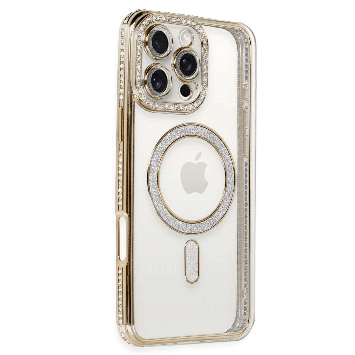 Newface iPhone 16 Pro Kılıf Joke Simli Magneticsafe Kılıf