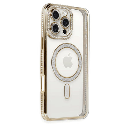 Newface iPhone 16 Pro Kılıf Joke Simli Magneticsafe Kılıf
