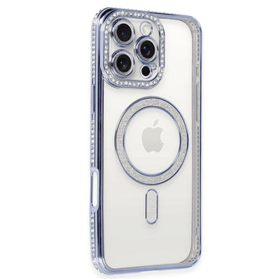 Newface iPhone 16 Pro Kılıf Joke Simli Magneticsafe Kılıf