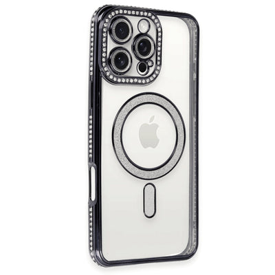 Newface iPhone 16 Pro Kılıf Joke Simli Magneticsafe Kılıf