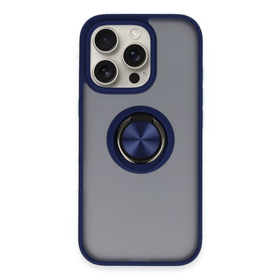 Newface iPhone 16 Pro Kılıf Montreal Yüzüklü Silikon Kapak