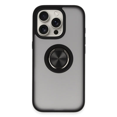 Newface iPhone 16 Pro Kılıf Montreal Yüzüklü Silikon Kapak