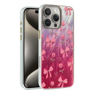 Newface iPhone 16 Pro Max Kılıf Blade Aynalı Desenli Kapak