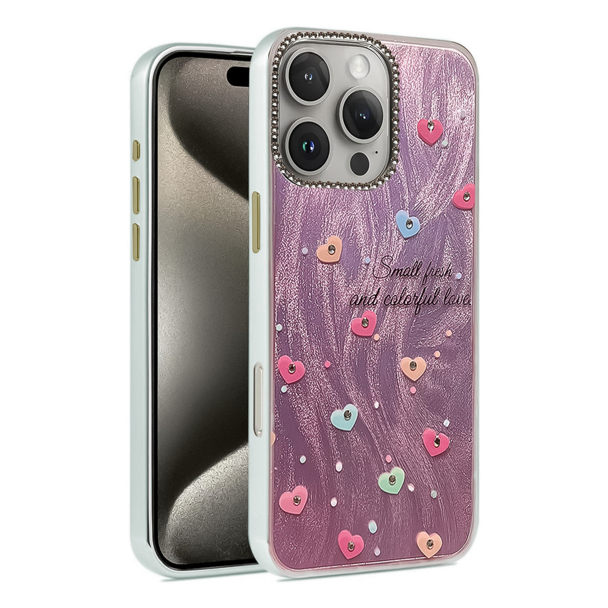 Newface iPhone 16 Pro Max Kılıf Blade Aynalı Desenli Kapak
