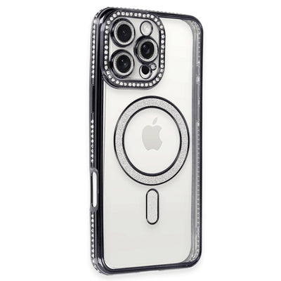 Newface iPhone 16 Pro Max Kılıf Joke Simli Magneticsafe Kılıf