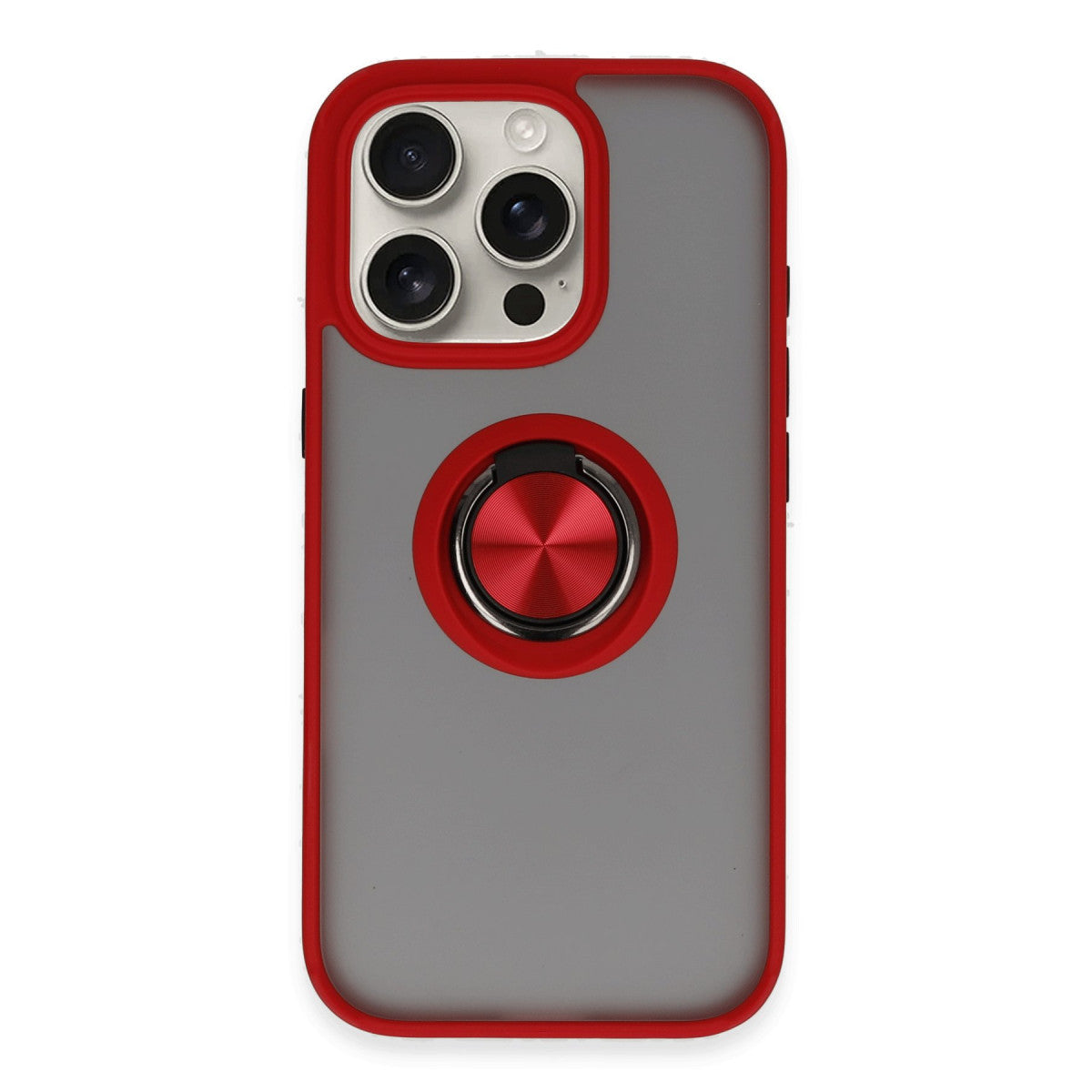 Newface iPhone 16 Pro Max Kılıf Montreal Yüzüklü Silikon Kapak