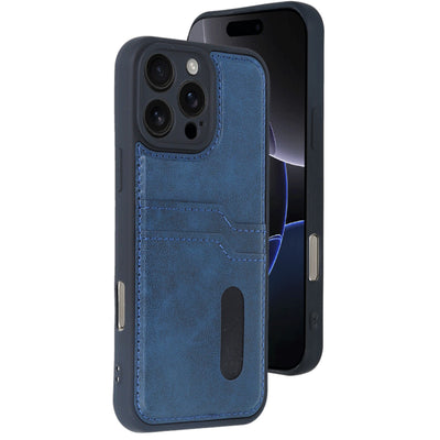 Newface iPhone 16 Pro Max Kılıf Sara Kartvizitli Deri Kılıf