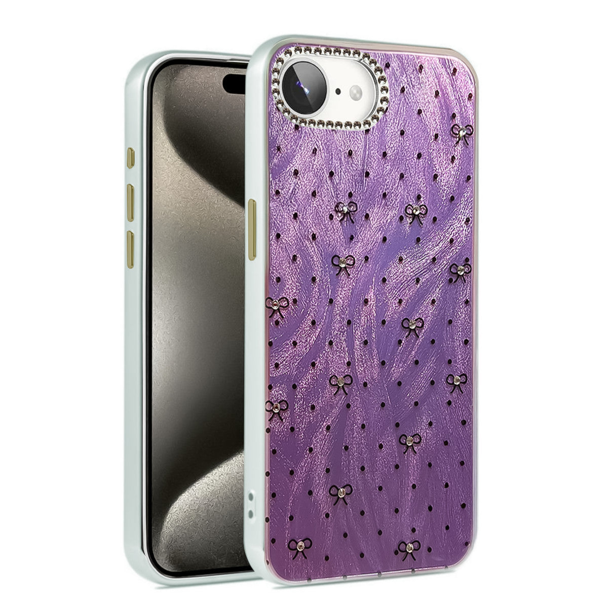 Newface iPhone 16E Kılıf Blade Aynalı Desenli Kapak