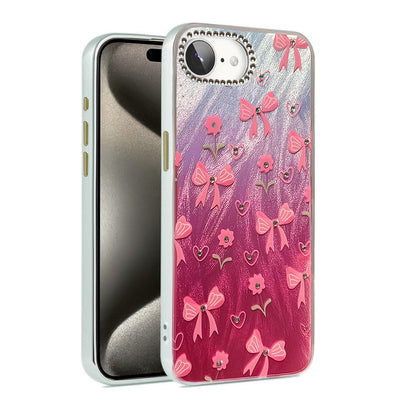 Newface iPhone 16E Kılıf Blade Aynalı Desenli Kapak