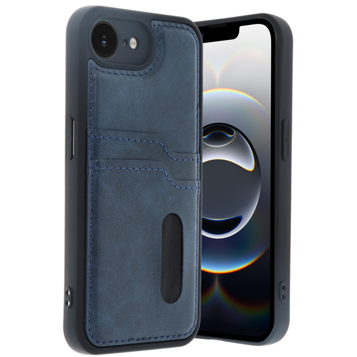 Newface iPhone 16E Kılıf Sara Kartvizitli Deri Kılıf