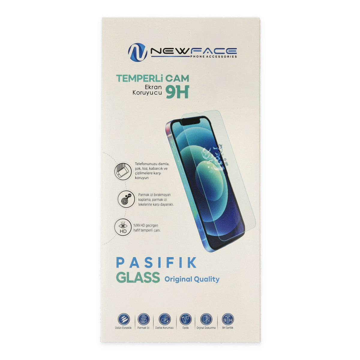 Newface iPhone 17 Pasifik Cam Ekran Koruyucu
