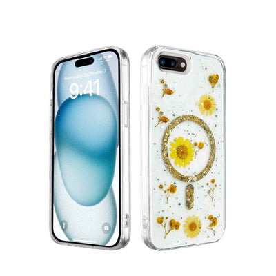 Newface iPhone 7 Kılıf Daisy Simli Magsafe Kapak
