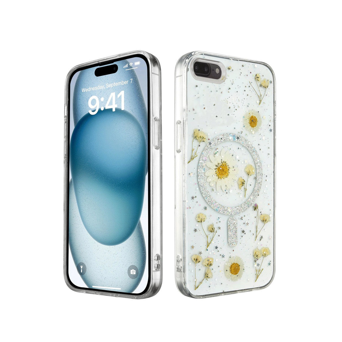 Newface iPhone 7 Kılıf Daisy Simli Magsafe Kapak