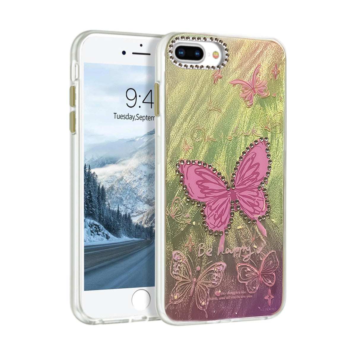 Newface iPhone 7 Plus Kılıf Blade Aynalı Desenli Kapak