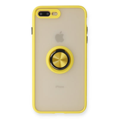 Newface iPhone 7 Plus Kılıf Montreal Yüzüklü Silikon Kapak