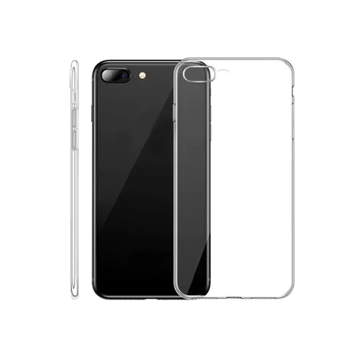 Newface iPhone 8 Plus Kılıf Lüx Şeffaf Silikon