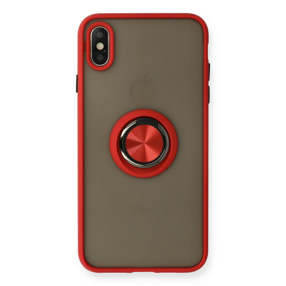 Newface iPhone X Kılıf Montreal Yüzüklü Silikon Kapak