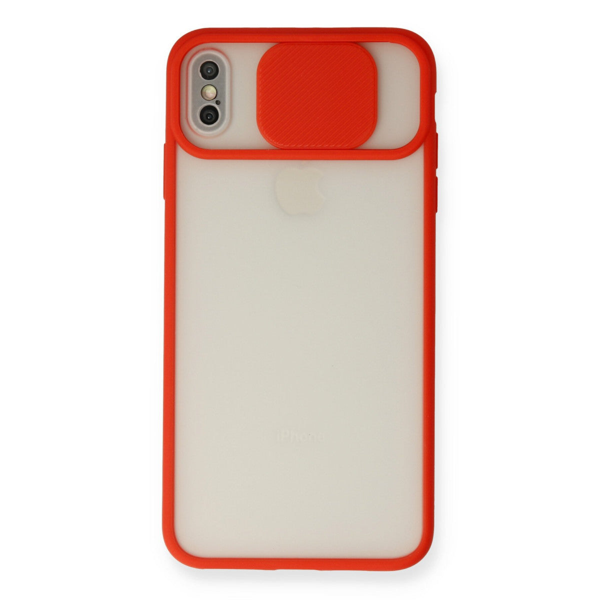 Newface iPhone X Kılıf Palm Buzlu Kamera Sürgülü Silikon