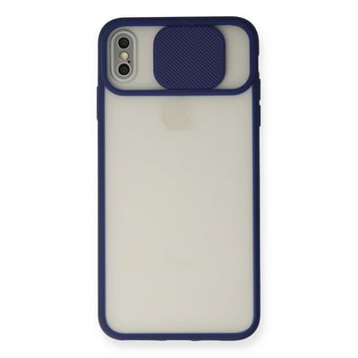 Newface iPhone X Kılıf Palm Buzlu Kamera Sürgülü Silikon
