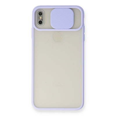 Newface iPhone X Kılıf Palm Buzlu Kamera Sürgülü Silikon