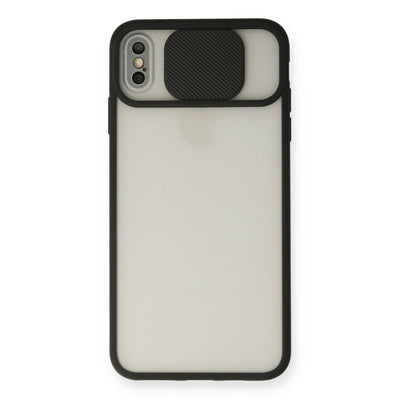 Newface iPhone X Kılıf Palm Buzlu Kamera Sürgülü Silikon