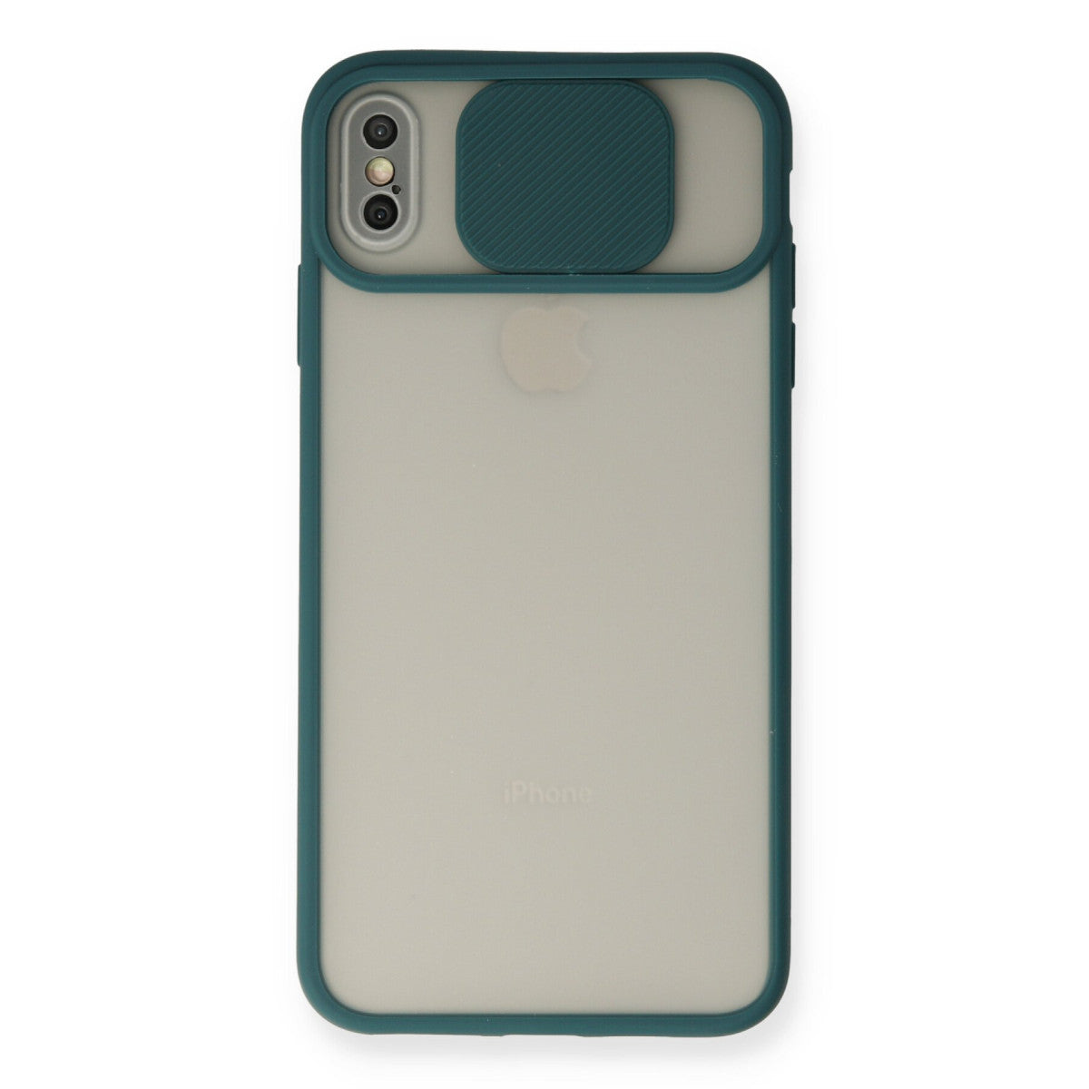 Newface iPhone X Kılıf Palm Buzlu Kamera Sürgülü Silikon