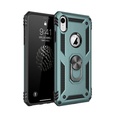 Newface iPhone XR Kılıf Sofya Yüzüklü Silikon Kapak