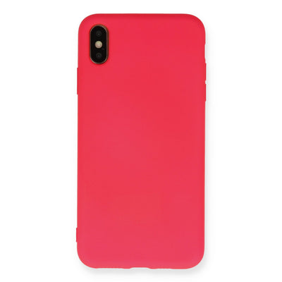 Newface iPhone XS Max Kılıf Nano içi Kadife Silikon