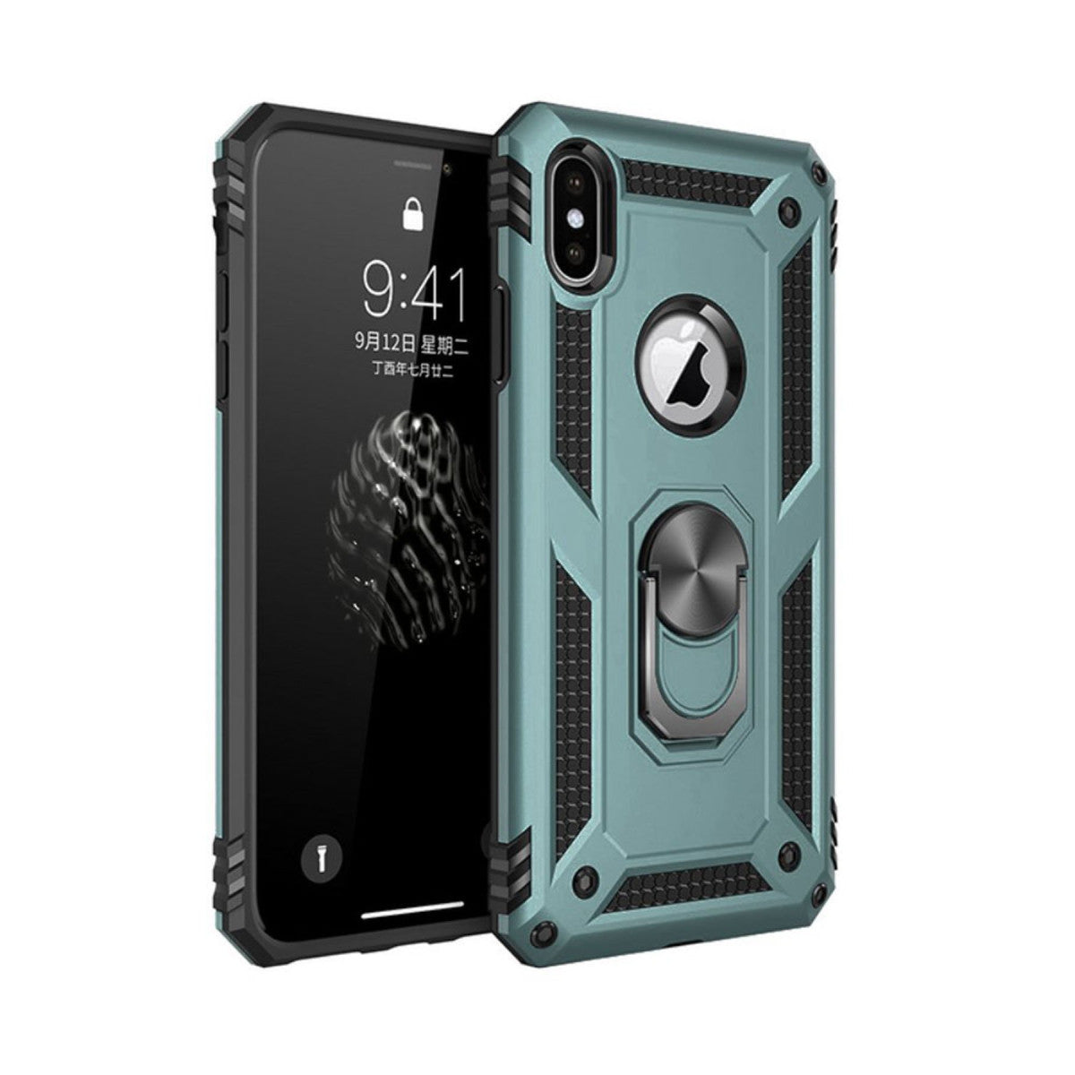 Newface iPhone XS Max Kılıf Sofya Yüzüklü Silikon Kapak
