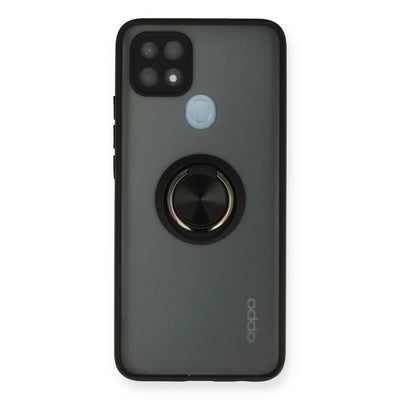 Newface Oppo A15 Kılıf Montreal Yüzüklü Silikon Kapak