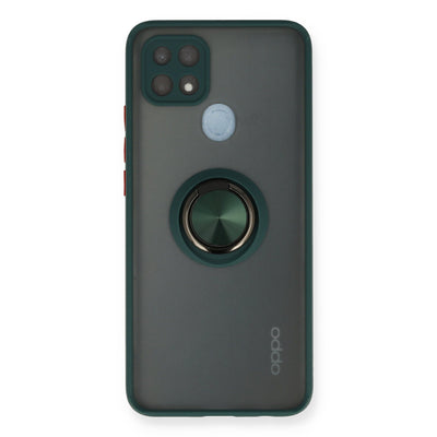 Newface Oppo A15 Kılıf Montreal Yüzüklü Silikon Kapak