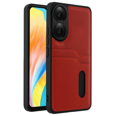 Newface Oppo A38 Sara Kartvizitli Deri Kılıf